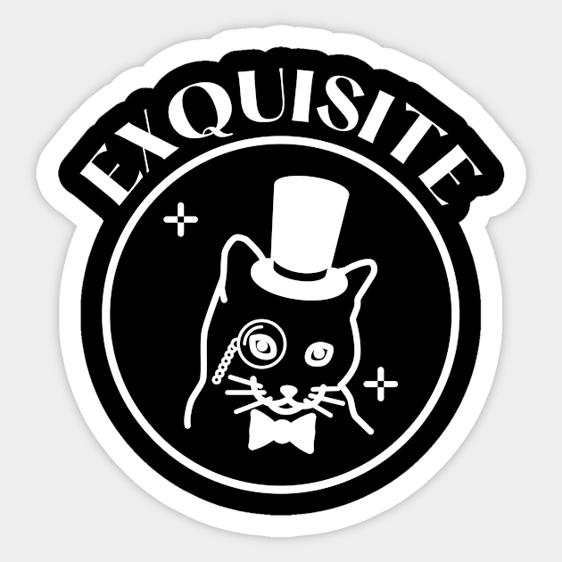 Exquisite Cat Sticker by FunnyStylesShop